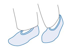 Capa para Sapatos em Plástico Azuis (Saco100)