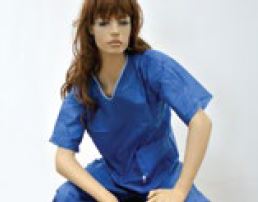 TSHIRT SMS AZUL, EMB. INDV. (Cx. 180) S